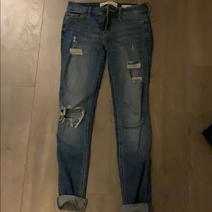 Hollister medium wash skinny jeans